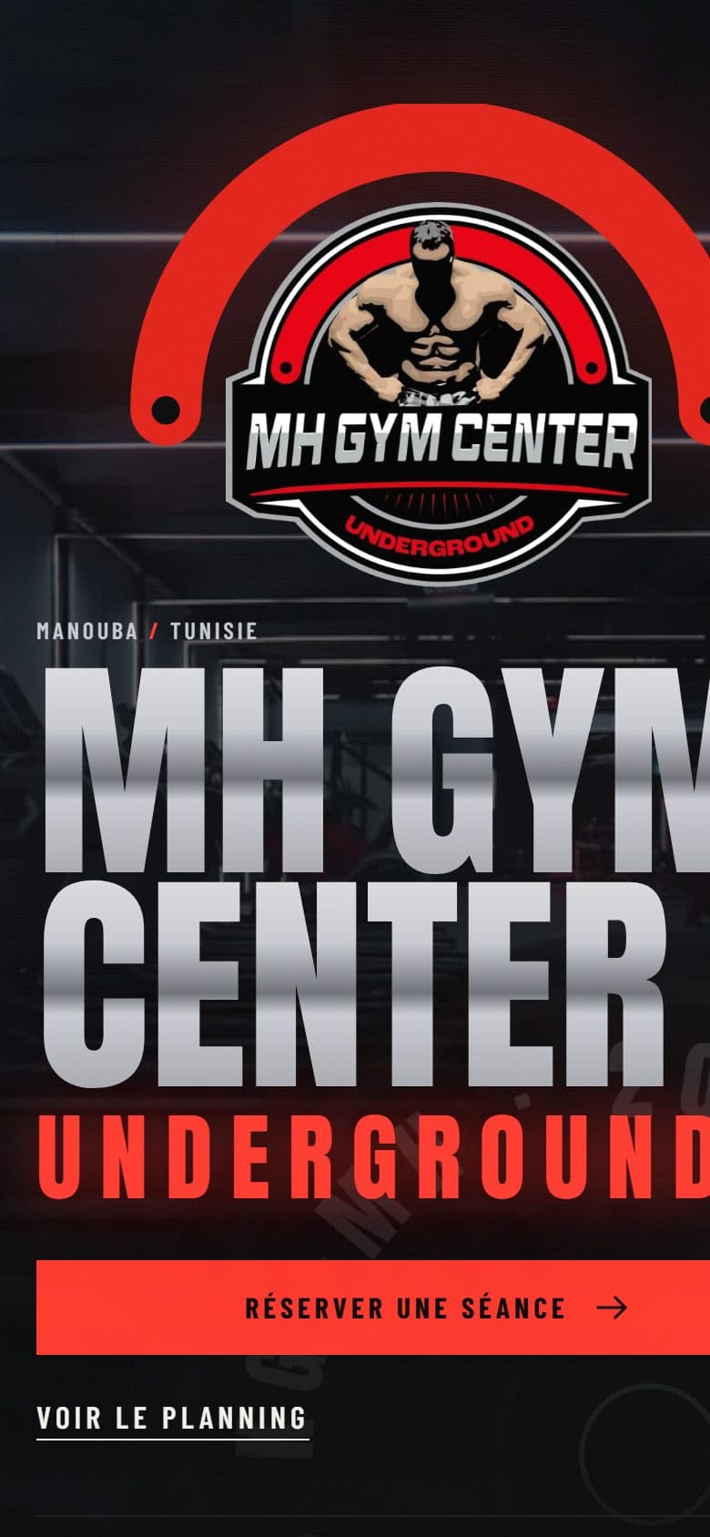 MH Gym Center on mobile
