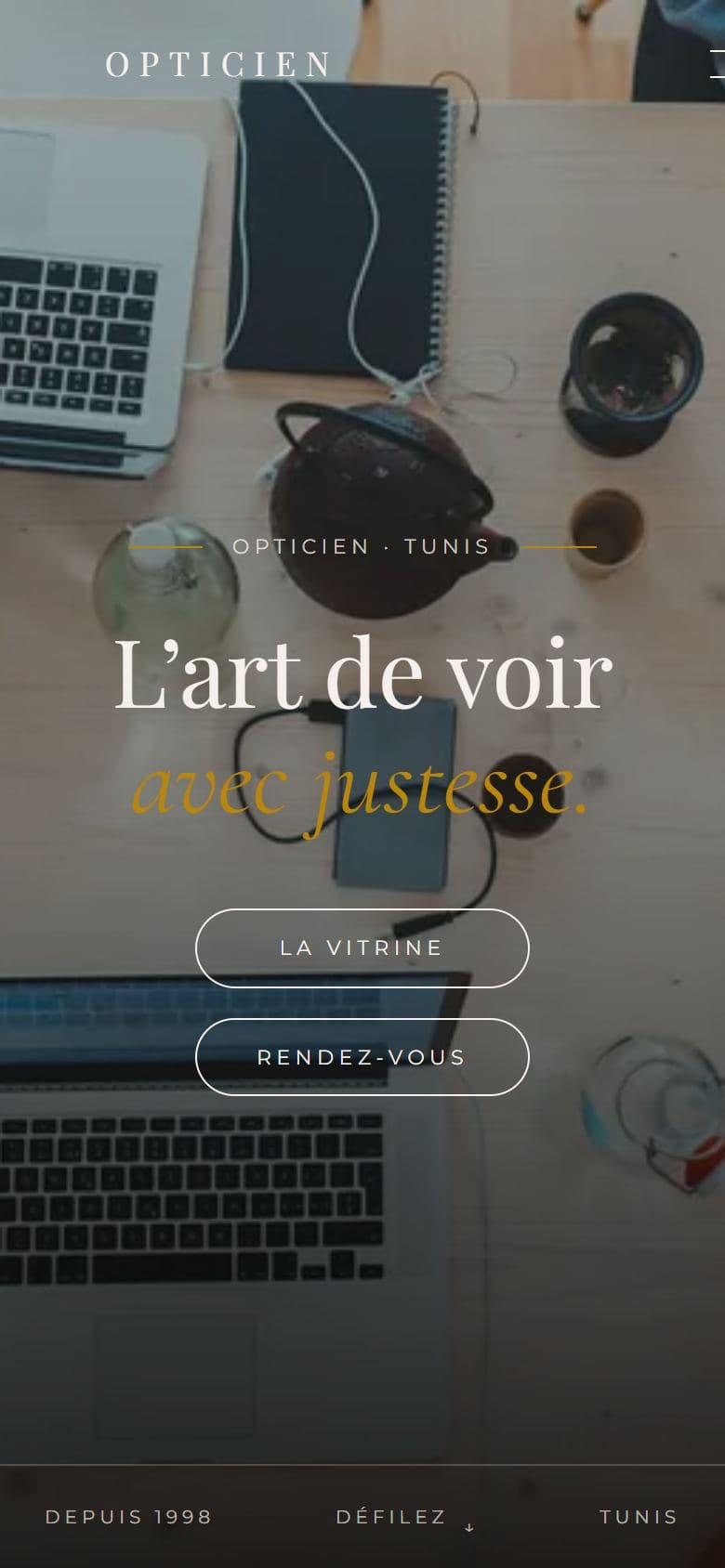 Opticien on mobile