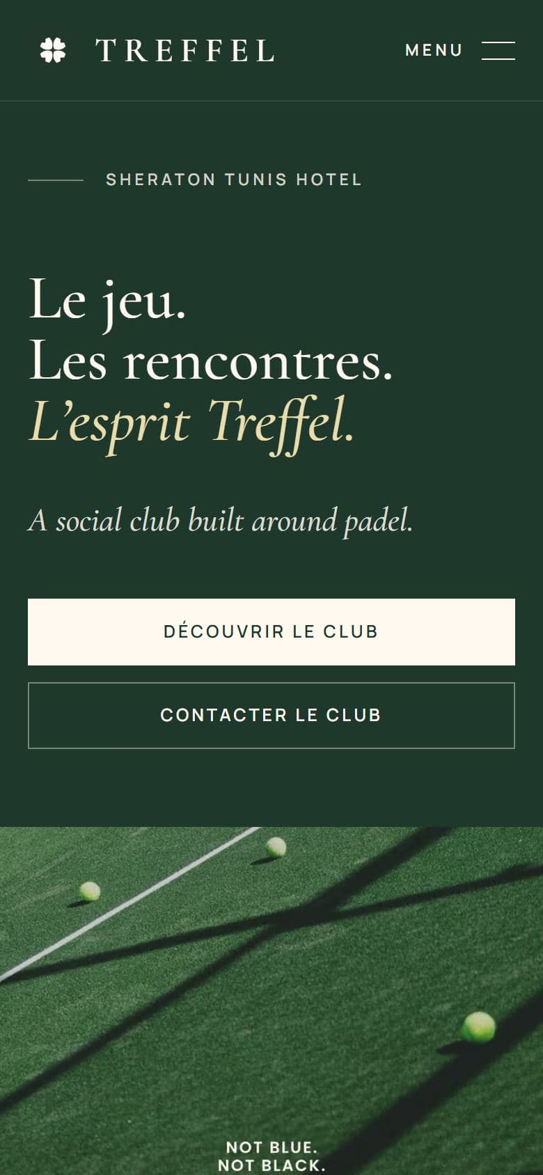 Treffel Padel Club on mobile