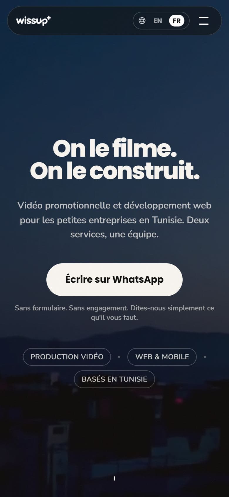 Wissup+ on mobile